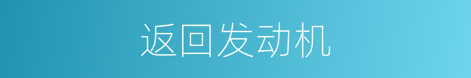返回发动机的同义词