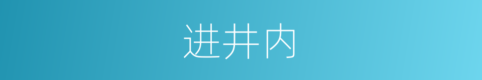 进井内的同义词