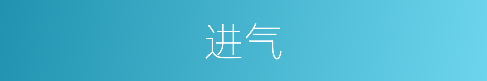进气的意思
