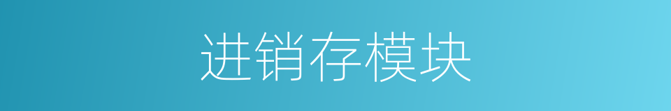 进销存模块的同义词