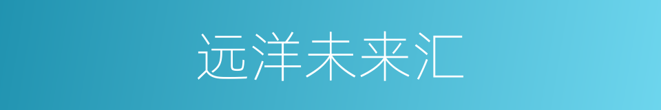 远洋未来汇的同义词