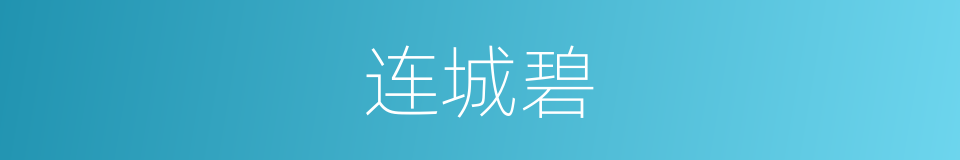 连城碧的同义词