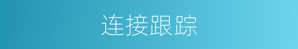 连接跟踪的同义词