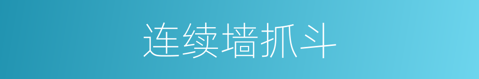 连续墙抓斗的同义词