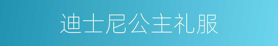 迪士尼公主礼服的同义词