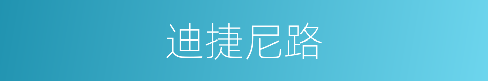迪捷尼路的同义词