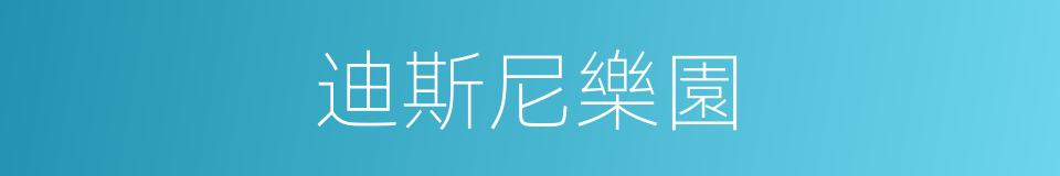 迪斯尼樂園的意思
