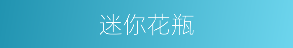 迷你花瓶的同义词