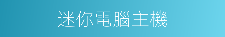 迷你電腦主機的同義詞