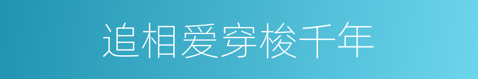 追相爱穿梭千年的同义词