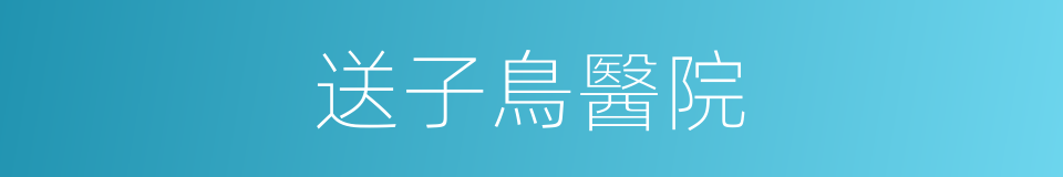 送子鳥醫院的同義詞