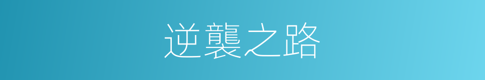 逆襲之路的同義詞