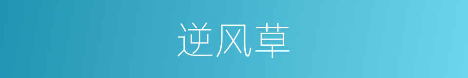 逆风草的同义词