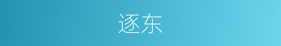 逐东的同义词