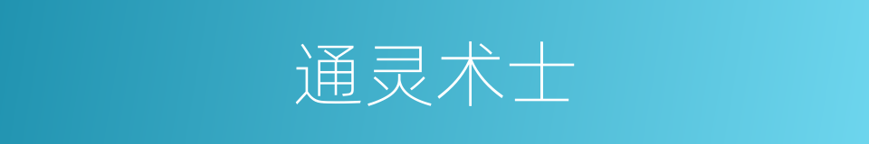 通灵术士的同义词