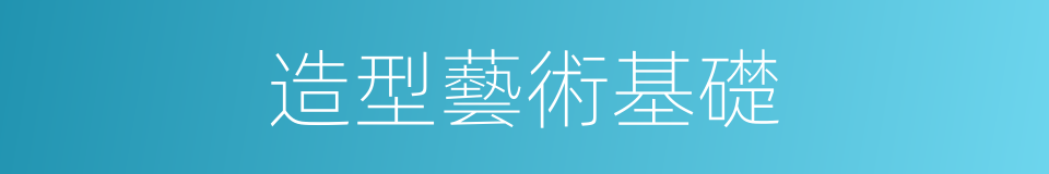 造型藝術基礎的同義詞