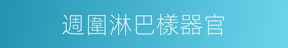 週圍淋巴樣器官的同義詞