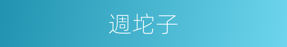 週坨子的同義詞