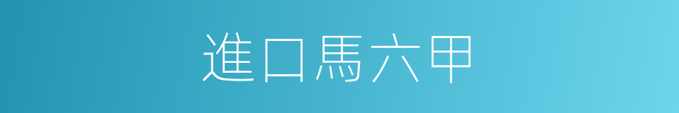 進口馬六甲的同義詞