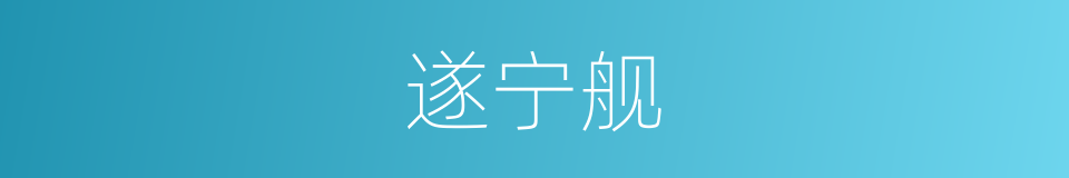 遂宁舰的同义词