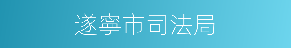 遂寧市司法局的同義詞