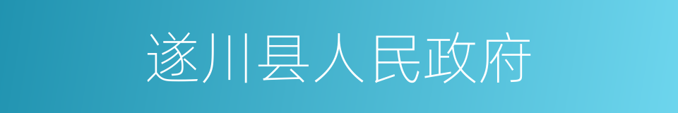 遂川县人民政府的同义词