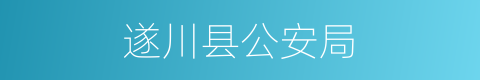 遂川县公安局的同义词