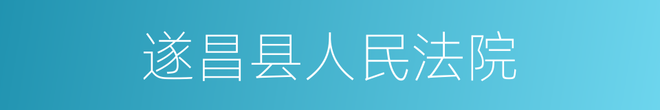 遂昌县人民法院的同义词