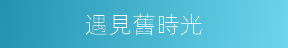 遇見舊時光的同義詞