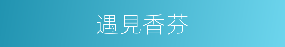 遇見香芬的同義詞