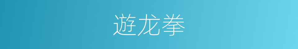 遊龙拳的同義詞