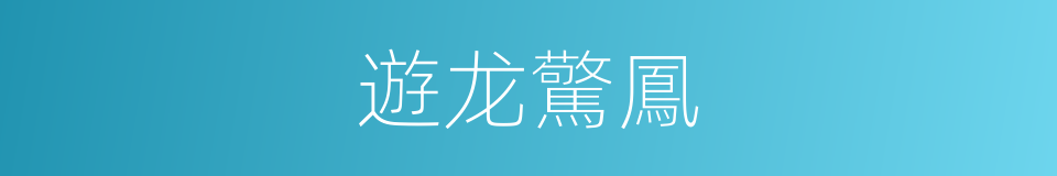 遊龙驚鳳的同義詞