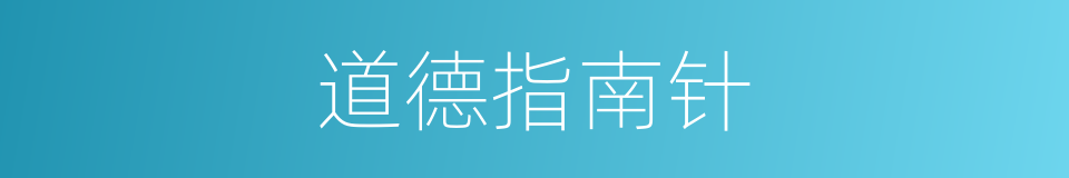 道德指南针的同义词
