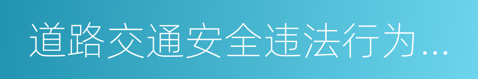 道路交通安全违法行为卫星定位技术取证规范的同义词