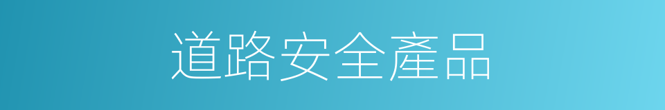 道路安全產品的同義詞