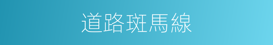 道路斑馬線的同義詞