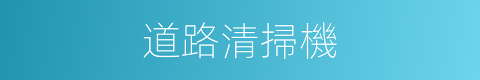 道路清掃機的同義詞