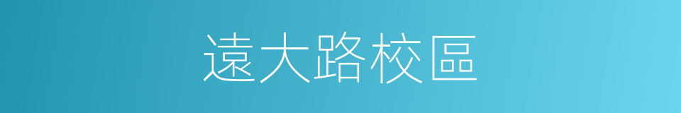 遠大路校區的同義詞