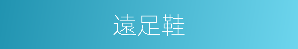 遠足鞋的同義詞