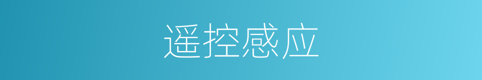 遥控感应的同义词