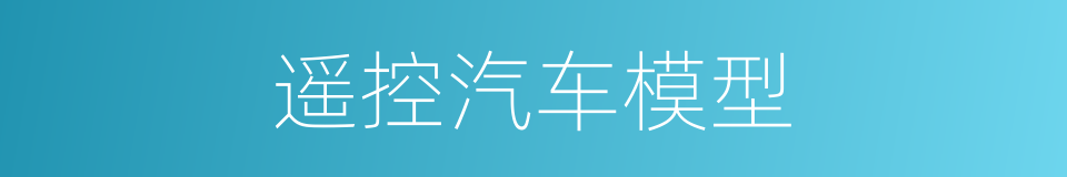 遥控汽车模型的同义词