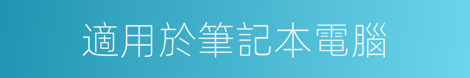 適用於筆記本電腦的同義詞