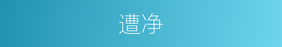 遭净的同义词
