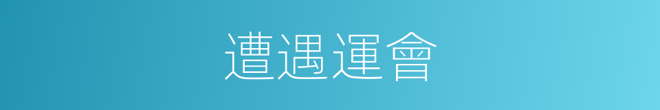 遭遇運會的意思