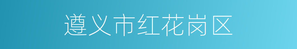 遵义市红花岗区的同义词