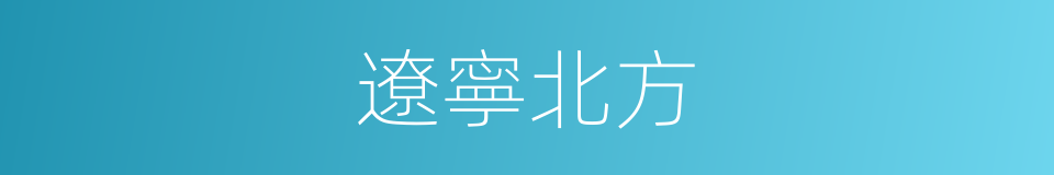 遼寧北方的同義詞