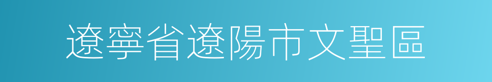 遼寧省遼陽市文聖區的同義詞