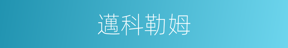 邁科勒姆的同義詞