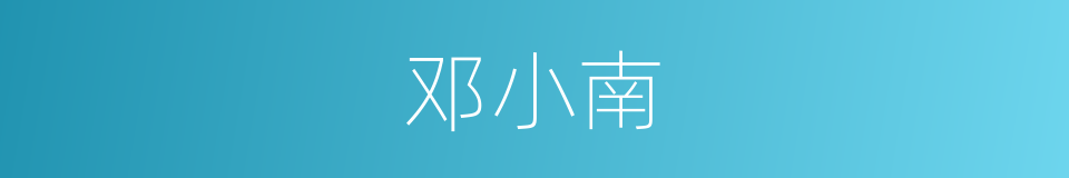 邓小南的同义词