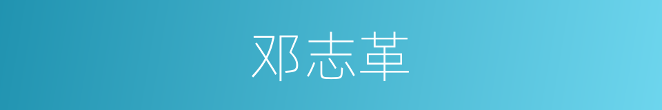 邓志革的同义词